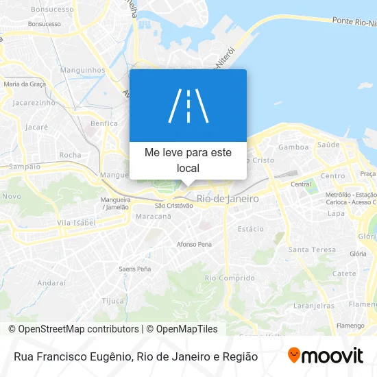 Rua Francisco Eugênio mapa