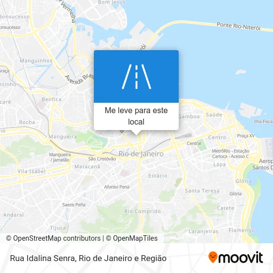 Rua Idalina Senra mapa