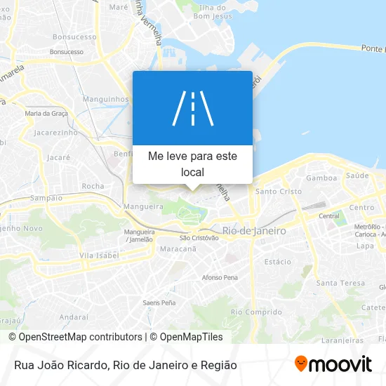 Rua João Ricardo mapa