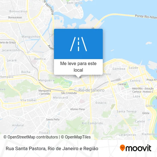 Rua Santa Pastora mapa