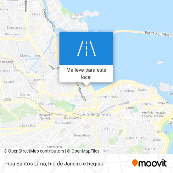 Rua Santos Lima mapa