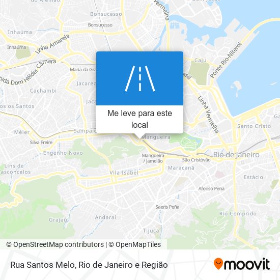 Rua Santos Melo mapa