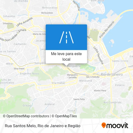 Rua Santos Melo mapa