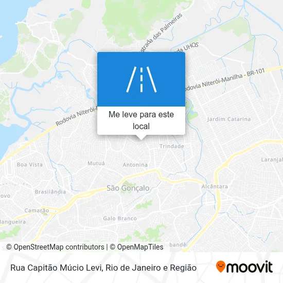 Rua Capitão Múcio Levi mapa