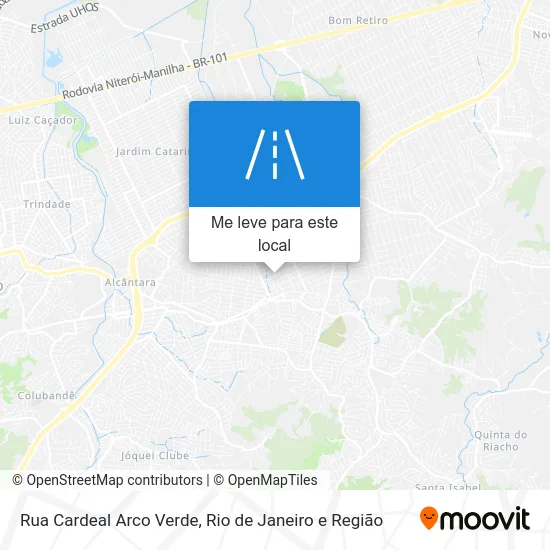 Rua Cardeal Arco Verde mapa