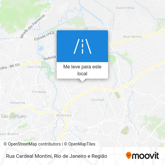 Rua Cardeal Montini mapa