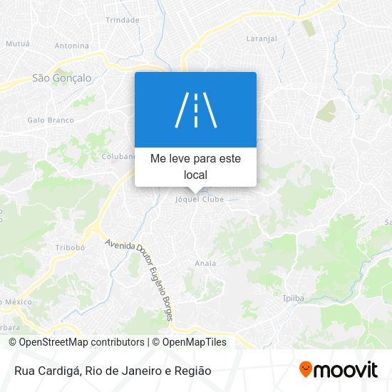 Rua Cardigá mapa