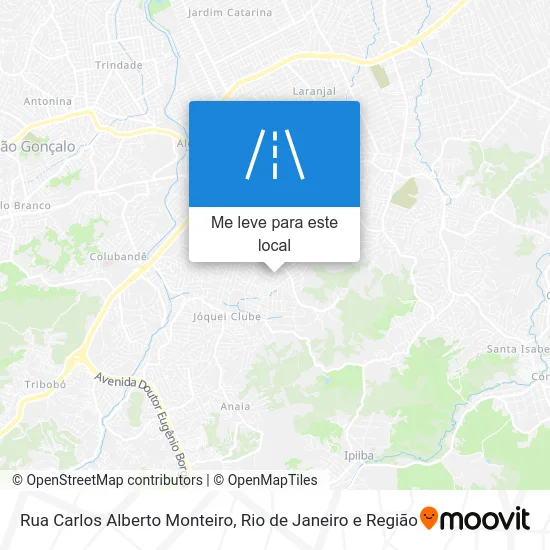 Rua Carlos Alberto Monteiro mapa