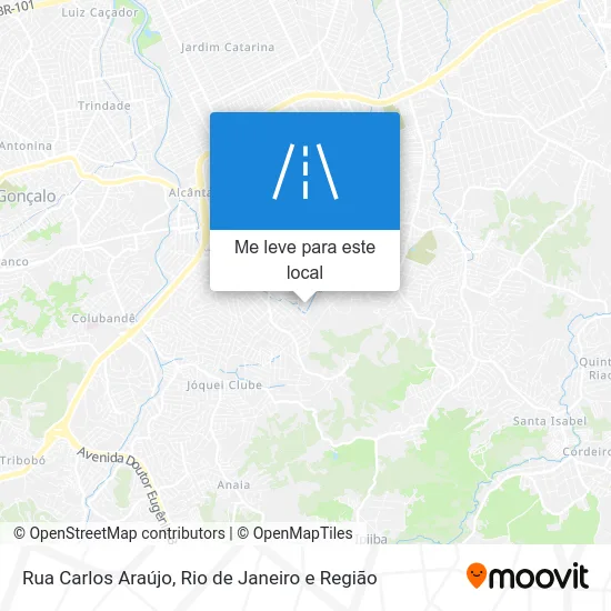 Rua Carlos Araújo mapa