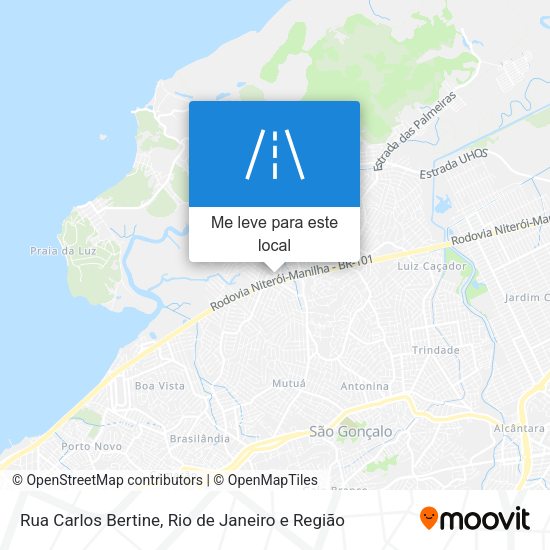 Rua Carlos Bertine mapa