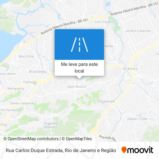 Rua Carlos Duque Estrada mapa