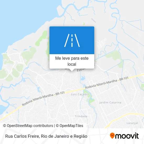 Rua Carlos Freire mapa
