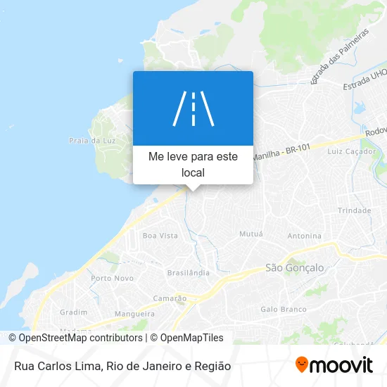 Rua Carlos Lima mapa