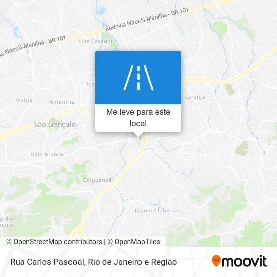Rua Carlos Pascoal mapa