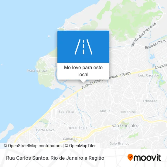 Rua Carlos Santos mapa