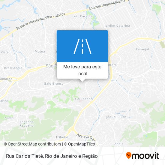 Rua Carlos Tietê mapa