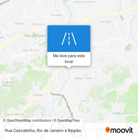 Rua Cascatinha mapa