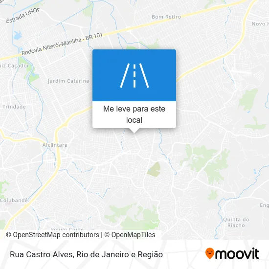 Rua Castro Alves mapa