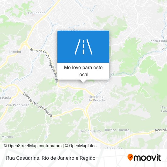 Rua Casuarina mapa