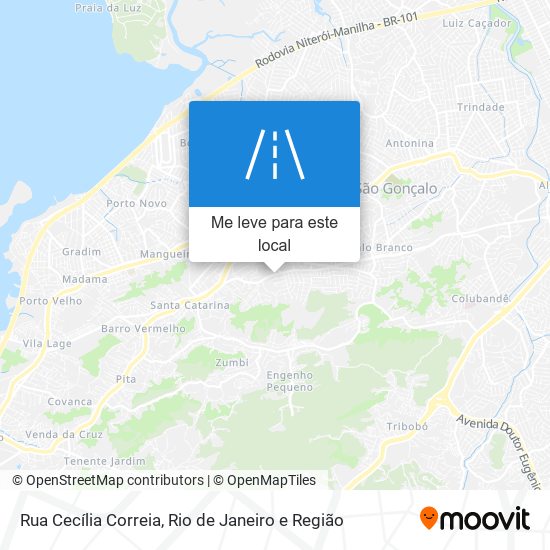 Rua Cecília Correia mapa