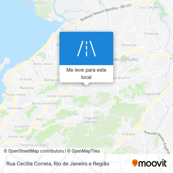 Rua Cecília Correia mapa