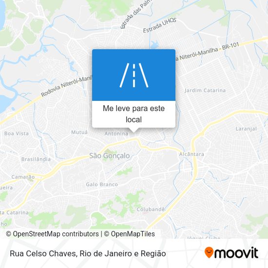 Rua Celso Chaves mapa