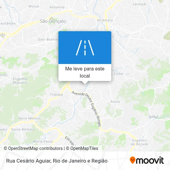 Rua Cesário Aguiar mapa