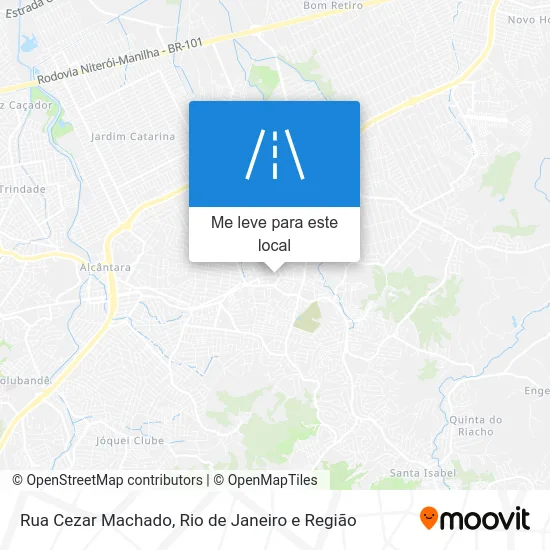 Rua Cezar Machado mapa