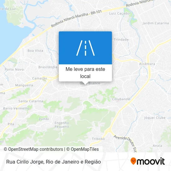 Rua Cirilo Jorge mapa
