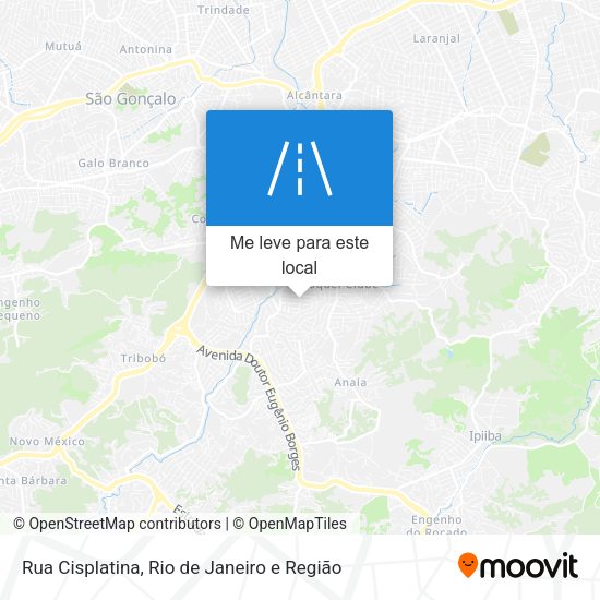 Rua Cisplatina mapa