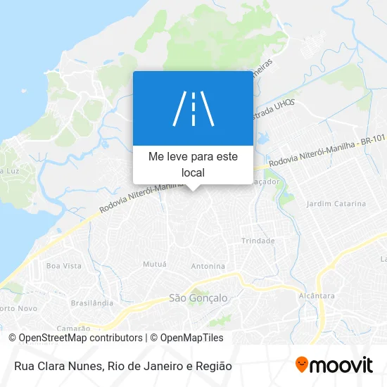 Rua Clara Nunes mapa