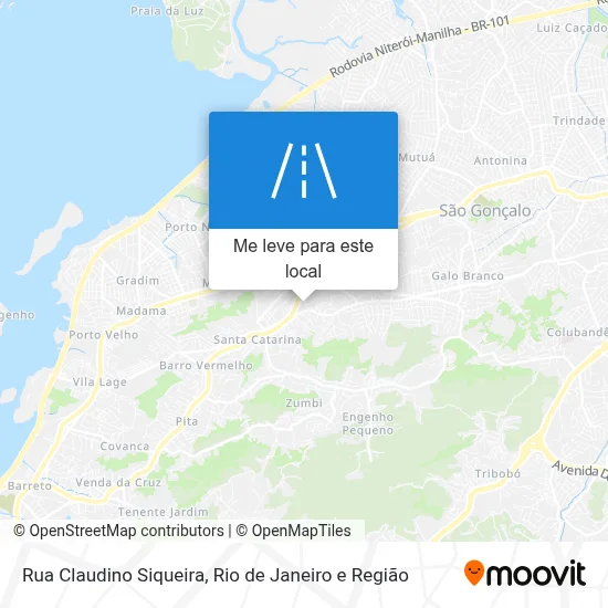 Rua Claudino Siqueira mapa