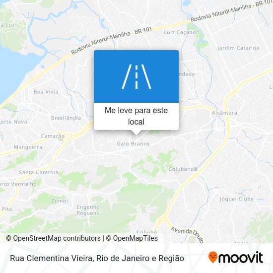 Rua Clementina Vieira mapa
