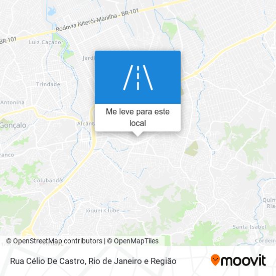 Rua Célio De Castro mapa