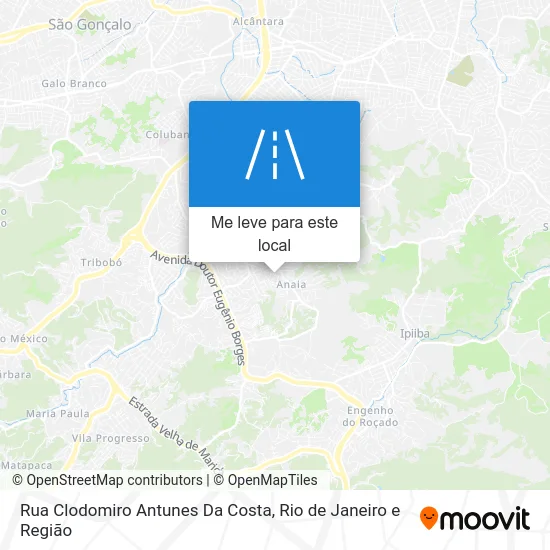 Rua Clodomiro Antunes Da Costa mapa