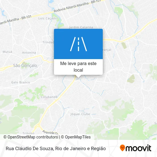 Rua Cláudio De Souza mapa