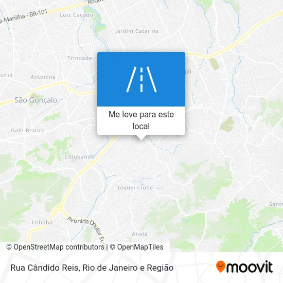 Rua Cândido Reis mapa
