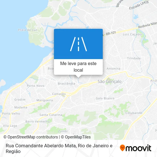 Rua Comandante Abelardo Mata mapa