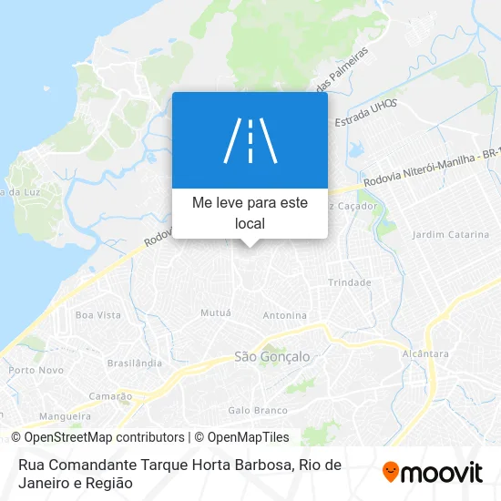 Rua Comandante Tarque Horta Barbosa mapa