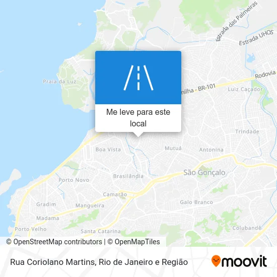 Rua Coriolano Martins mapa
