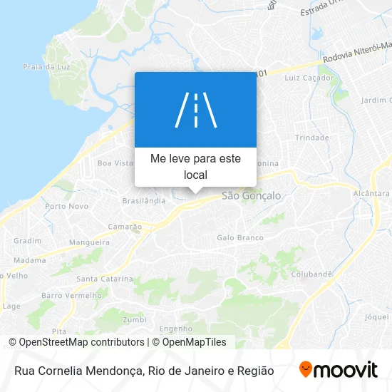 Rua Cornelia Mendonça mapa