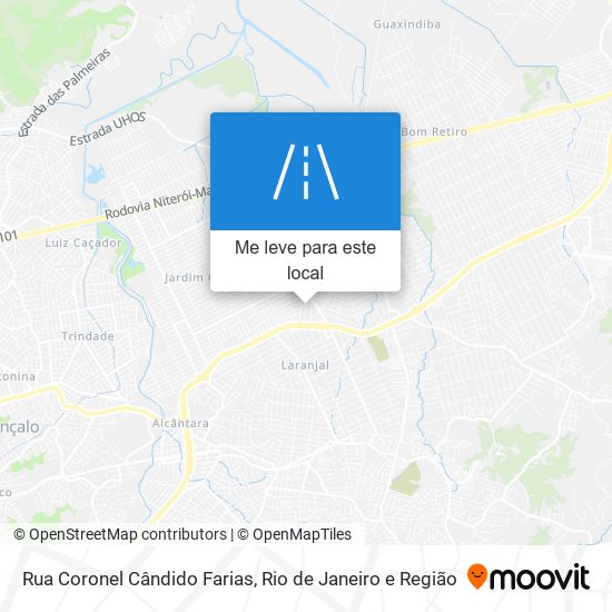 Rua Coronel Cândido Farias mapa