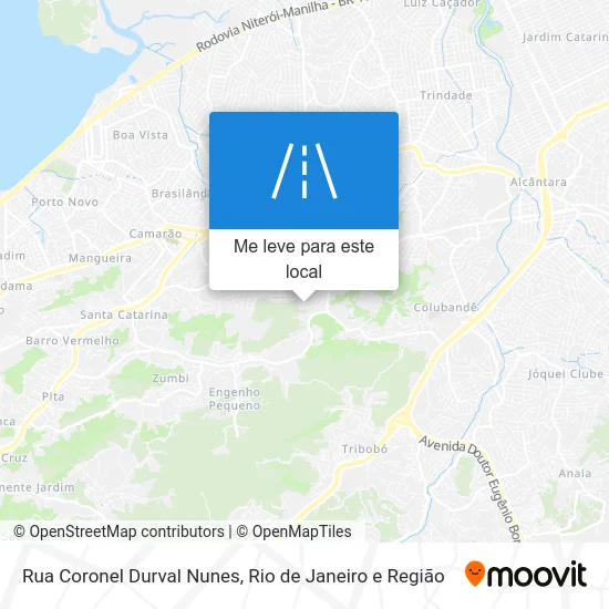 Rua Coronel Durval Nunes mapa
