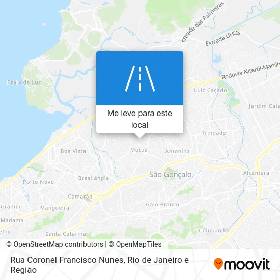 Rua Coronel Francisco Nunes mapa