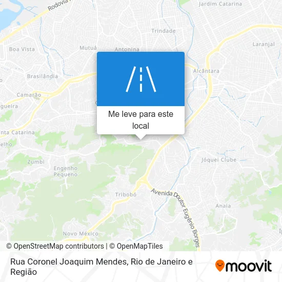 Rua Coronel Joaquim Mendes mapa