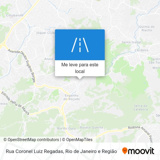 Rua Coronel Luiz Regadas mapa