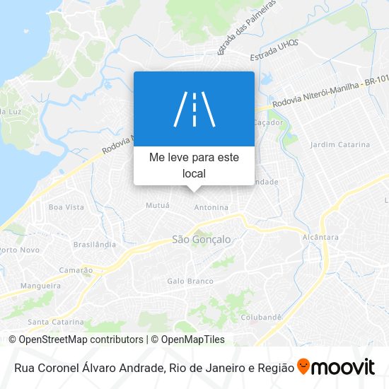 Rua Coronel Álvaro Andrade mapa