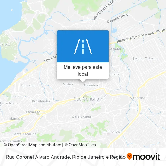 Rua Coronel Álvaro Andrade mapa
