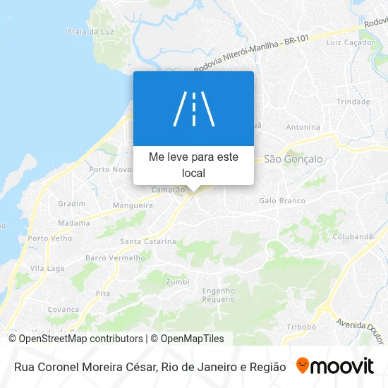 Rua Coronel Moreira César mapa