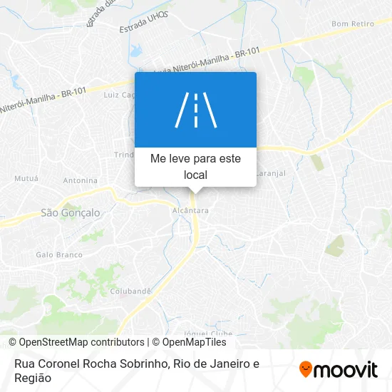 Rua Coronel Rocha Sobrinho mapa